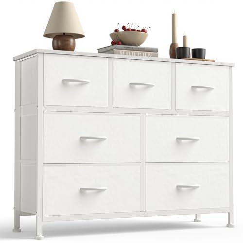 Sweetcrispy 7-Drawer Fabric Dresser with Steel Frame