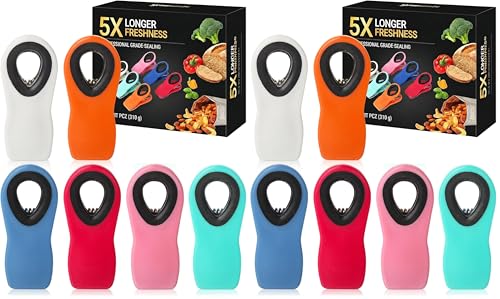 Mr. Pen- Chip Clips, Magnetic, 12 Pack, Bag Clips, for Chips, Food Packages, for Fridge