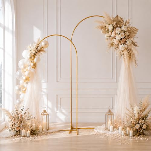 Image of 2 Pack Arch Backdrop Stand (7.2FT /6FT), Balloon Arch Stand