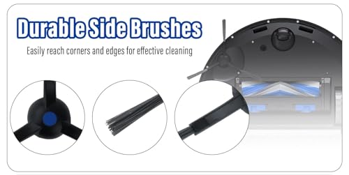 Image of Replenishment Kit, Replacement Parts Compatible with Ecovacs N20 Pro /N20 Robot, Vacuum Cleaner Replacement Side Brush for Ecovacs Deebot N20 - 4-Pack Robot Vacuum Parts (N-20 Side Brush)