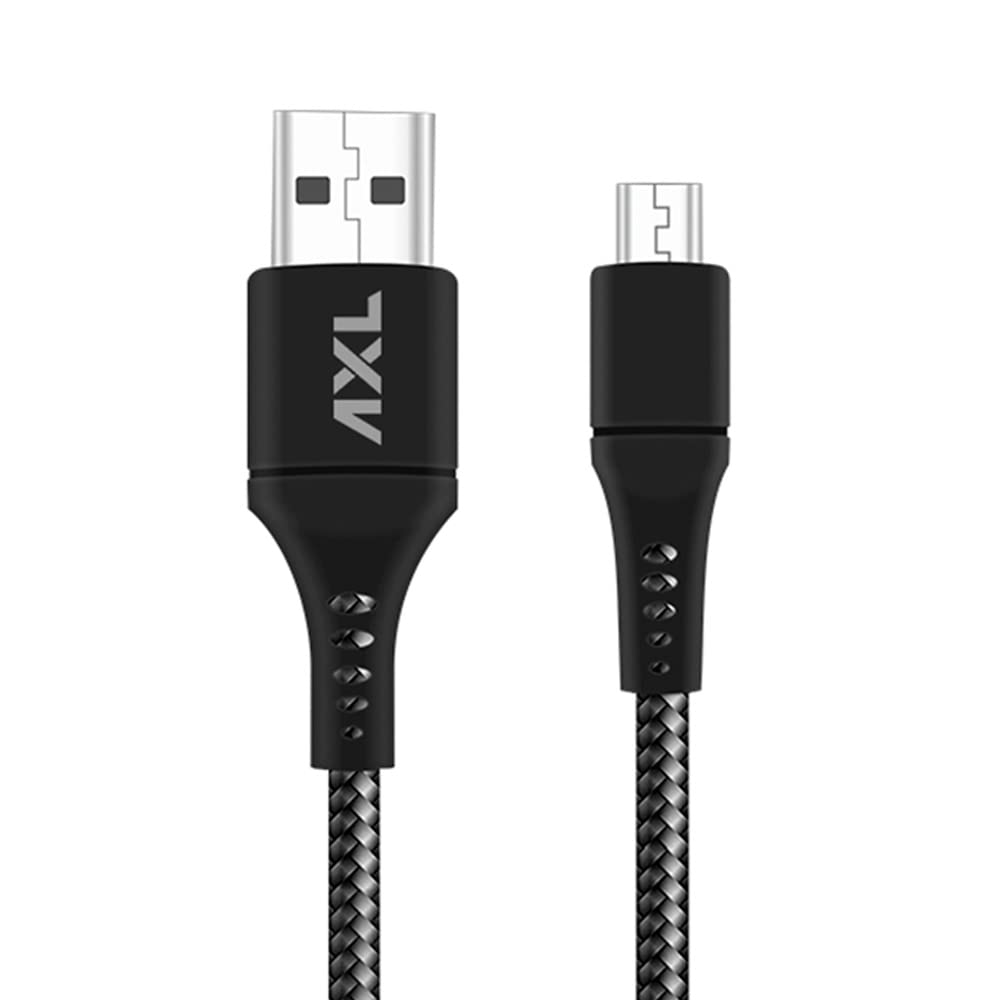 AXL CB-51 Micro USB Round Braided Sync/Charging Cable for Android with 3Amp Output– 1 Meter (Black) (B0B7DVXJZT) Amazon Price History, Amazon Price Tracker