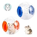 LuluDa Dwarf Hamster Ball 2 PCS Small Hamster Exercise Balls Running Wheel Cute Jogging Balls Toys Relieve Boredom Interactive Toys For Dwarf Hamster Small Pet(Blue and Orange)