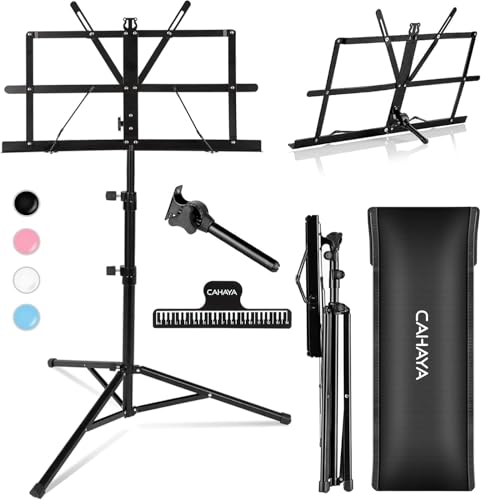 CAHAYA Metal Portable Music Stand with Carry Bag