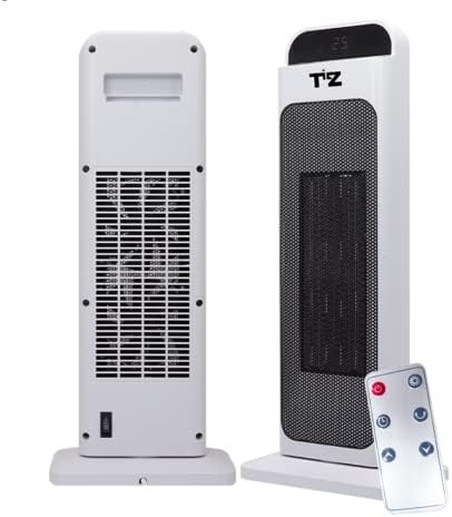 Electric Heaters Free Standing Energy Efficient 2000W Digital Oscillating Floor Electric PTC Heater Ceramic Space Heater With Remote Control Portable Heaters For Home Low Energy Silent Room/Office