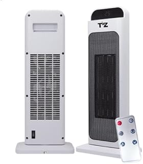 Electric Heaters Free Standing Energy Efficient 2000W Digital Oscillating Floor Electric PTC Heater Ceramic Space Heater With Remote Control Portable Heaters For Home Low Energy Silent Room/Office