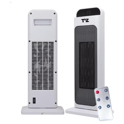 Electric Heaters Free Standing Energy Efficient 2000W Digital Oscillating Floor Electric PTC Heater Ceramic Space Heater With Remote Control Portable Heaters For Home Low Energy Silent Room/Office Cover
