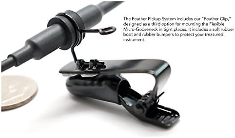 Myers Pickups The Feather Clay Flute Pickup with Flexible Micro-Gooseneck
