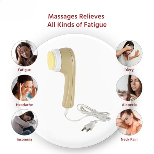 Image of Electric Facial Cleansing Brush & Skin Care Massager Set with Interchangeable Heads - Deep Pore Cleanser, Gentle Exfoliating & Face Massage Tool for All Skin Types, At-Home Spa Skincare (Pack of 1)