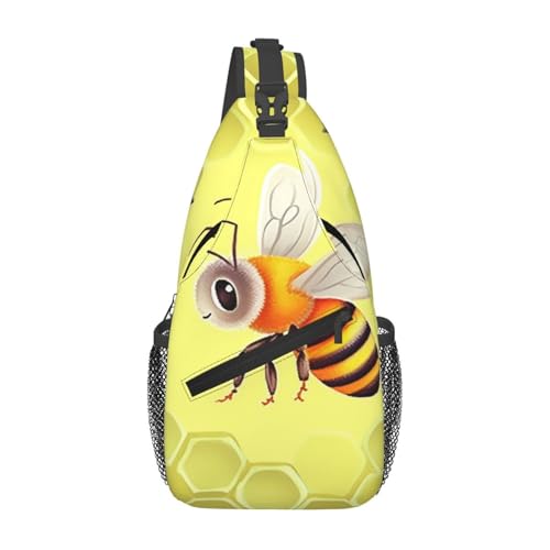 Bolso bandolera cruzado Bee in Flower para hombre y mujer