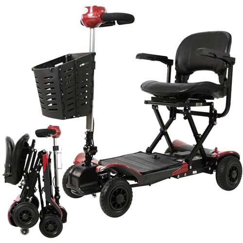 Optimus Automatic Folding Scooter (Red)