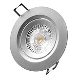 Marca: edp EDP 31653 Downlight Led Empotrar, Redondo Marco Cromo, 5W 6.400K