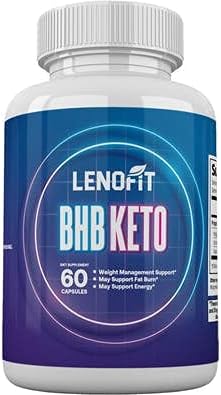 nutrazen Lenofit BHB Keto - Lenofit Keto Pills - Leno Fit Keto with Weight Management Support (60 Pills - 1 Month Supply)