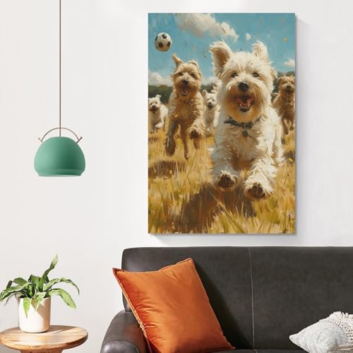 Cuadros decoracion de cachorros para crear un dormitorio infantil acogedor y tierno 4