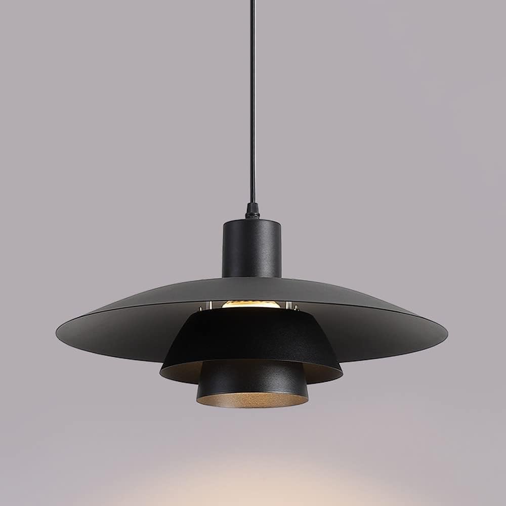 KXEcoLife Chandelier Ceiling Fixture,UFO Design Hanging Lamp, Single Pendant Light for Kitchen Island, Dining Room(K)