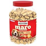 Milk-Bone MaroSnacks Dog Treats, Peanut Butter, 40 Ounce with Real Bone Marrow and Calcium