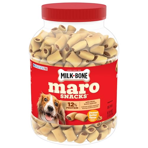 Milk-Bone MaroSnacks Peanut Butter Flavor Dog Treats, 40 oz Canister - image 9