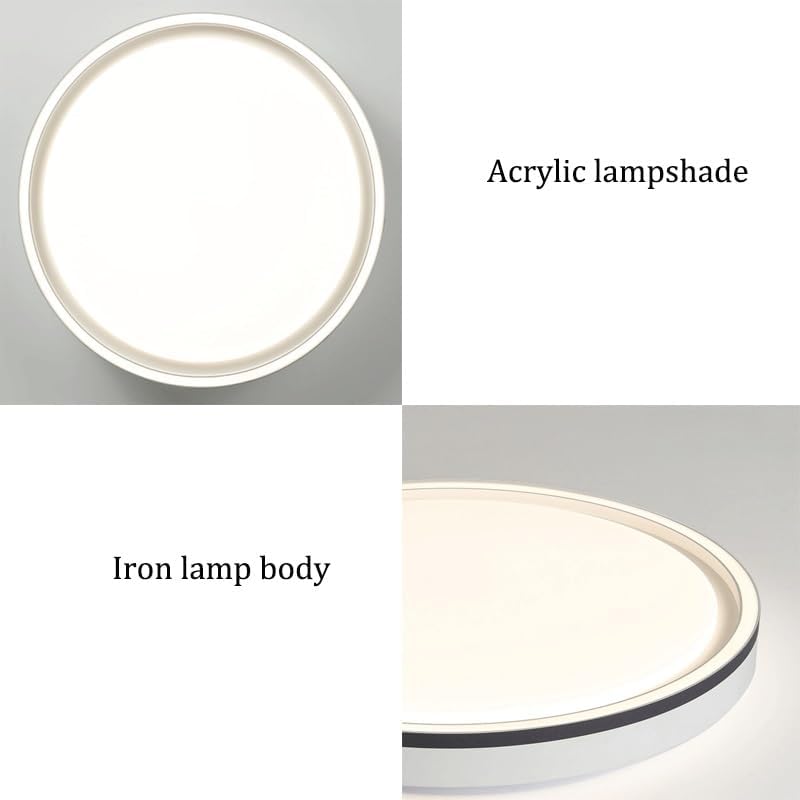 Acrylic White Ceiling Light Simple Style Restaurant Lamps LED Three Color Dimmable for Living Room Bedroom Bar Study Cafe Lighting image 5