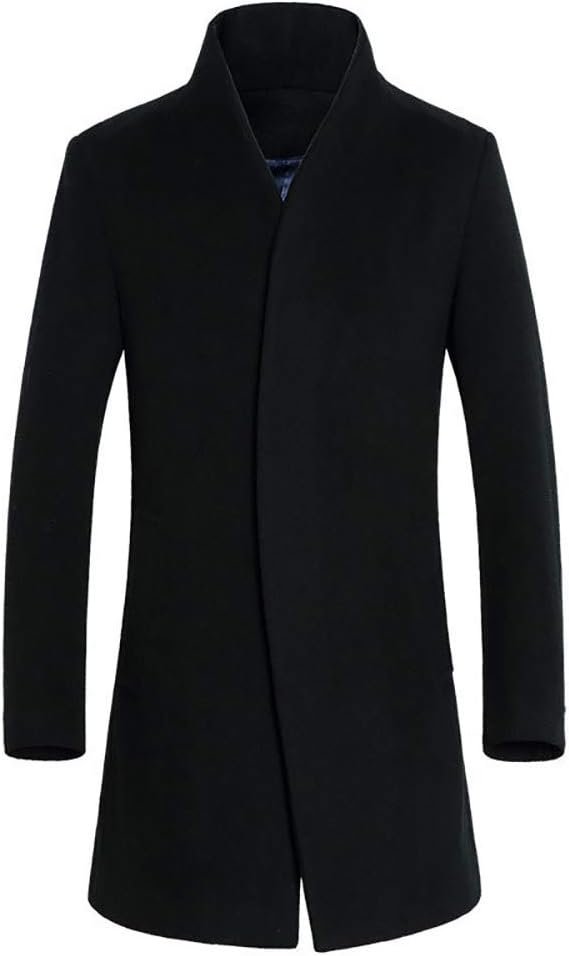 smart long black coat
