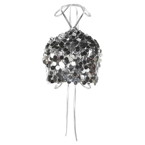 Haut à paillettes femme haut de gamme pour costume de fête