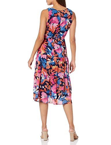 Nine West Women's Faith V-Neck Sleeveless Tiered Dress2