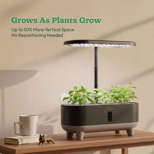 Image of UGAOO Smart Indoor Hydroponic System for Home with LED Grow Light | Indoor Hydroponic Garden | Smart Garden | Indoor Grow Kit | 6L Water Tank | 3 Grow Modes | Starter Kit