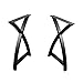 LENGEN Furniture Legs Arc Triangle Shape Table Legs,Industrial Modern Decor Metal Legs,28H x 17.7W inch Heavy Duty Desk Legs,Dining Table Legs,DIY Table with Iron Legs(2 Pieces)