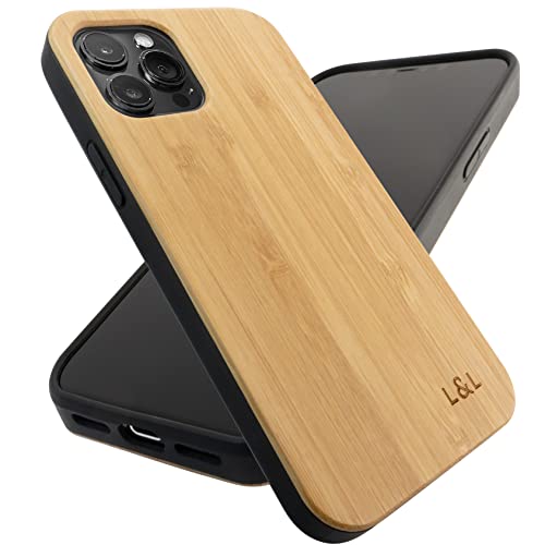 LOAM & LORE Wood Phone Case Bamboo Compatible with iPhone 13 Pro | Real Bamboo, Eco Friendly, Shockproof, Zero Waste, Protective Wood iPhone 13 Pro Case