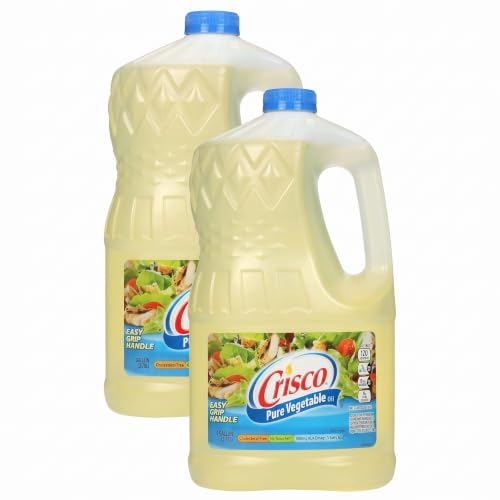 Crisco Pure Vegetable Oil, 1 Gallon (Pack of 2)
