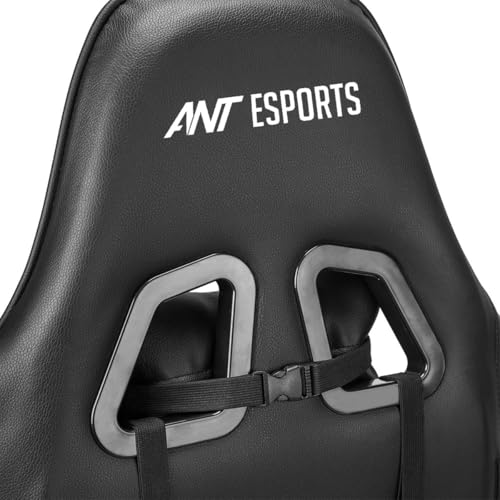 Image of Ant Esports 9077 Ergonomic Gaming Chair, Multifunctional Gaming Chair with Premium PU Leather Upholstery, 2D Armrest, Integrated Neck and Lumbar Support, & 180 Recline - Back