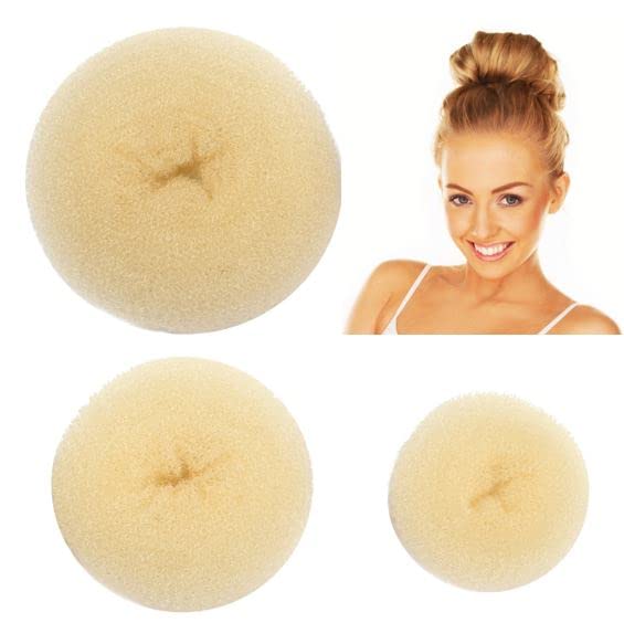 Donut Bun Maker 3 Piece Set of Beautiful Hair Bun Makers Great For