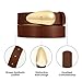RISANTRY Women Brown Leather Belt Fashion Brown Belt for Women Gold Buckle Perfect for Jeans and Dresses