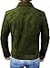 Prime-Fashion Mens Suede Leather Trucker Jacket Western Style Cowboy Leather Coat, Green, 3X-Large