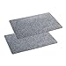 Produktbild ASTRA Fußmatte innen Silber Schmutzfangmatte rutschfest  Türmatte 40x60 cm 2er Set wasserabweisend  Rib Line Fußabtreter strapazierfähig antistatisch