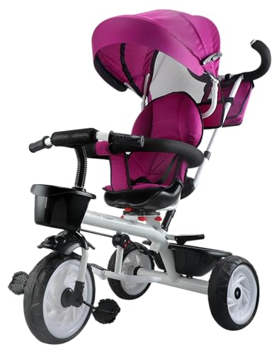 Image of Toyzoy Mario Cycle for Kids (Ages 2 to 5 Years) | Tricycle for Boys & Girls|Cycle with Cushioned & Comfortable Seat, 360* Rotating Seat, Non- Slippery Pedals | Carrying Capacity - 30kgs (Pink)