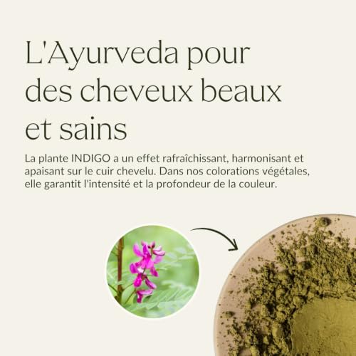 khadi INDIGO PUR Coloration végétale - Donne à vos cheveux une couleur bleu-noir mystérieuse et profonde - Cosmétiques 100% naturels certifiés - 100 g – vue 7