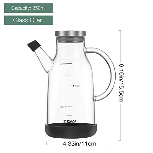 Yardwe Dispenser Azeite Garrafa de Óleo E Vinagre Galheteiro de Vidro Com Aço Inoxidável Garrafa Dec