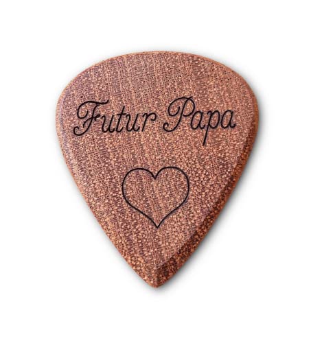 Médiator guitare en bois personnalisé avec texte et motif gravé, en bois massif d’acajou - Les Beatles, Paul McCartney, John Lennon, RIngo Starr, George Harrison Médiator guitare en bois personnalisé avec texte et motif gravé, en bois massif d'acajou – Image 4