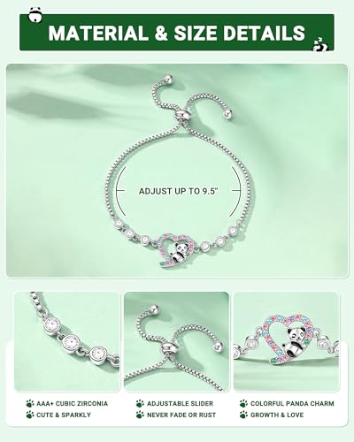Cute Panda Bracelets Gift for Firends Daughter Granddaughter4