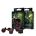 Elvish Dice Set, Black/Red