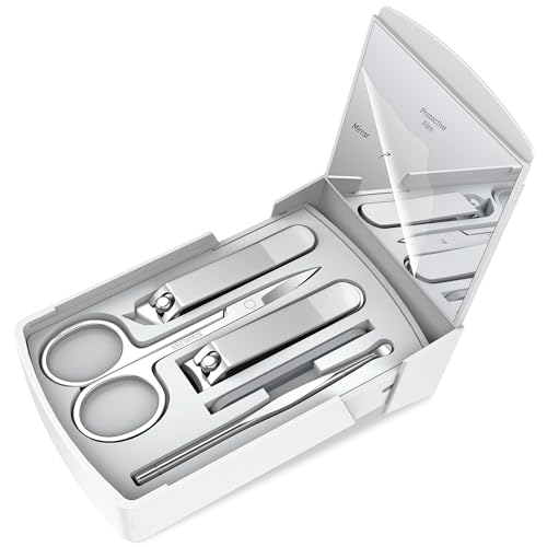 Azonee Stainless Steel Nail Clipper Kit, Personal Nail Care Tool ...