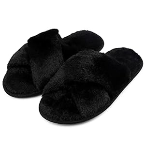 riemot Slippers Women Fluffy Slippe...