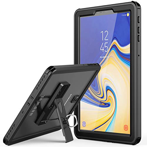 Samsung Galaxy Tab S4 Waterproof Case, Temdan IPX8 Waterproof case with Built-in Screen Full-Body Kickstand Rugged Protective Case for Galaxy Tab S4 10.5 inch 2018 (SM-T830/T835/T837) (Black)