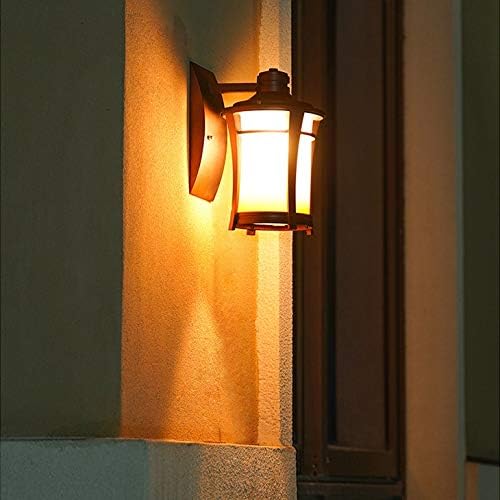 7W LED wall Lantern Traditional, Frosted glass, Outdoor/Indoor Gate Door-side Garage Wall Sconces Light Fixture Waterproof IP54