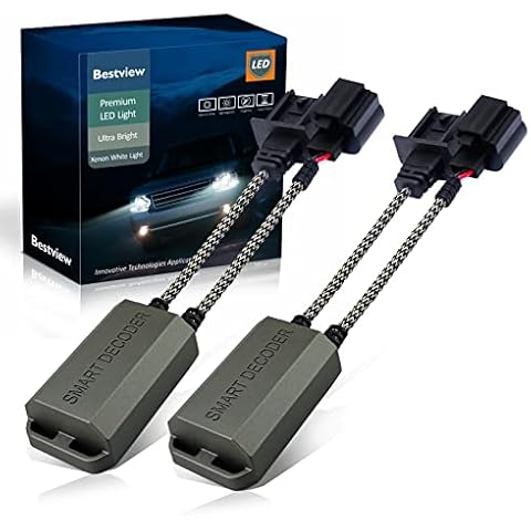 Bestview H13 9008 Canbus Decoder Kits Compatibility Anti Flickering Resistor Warning Canceler Pack of 2 Cover