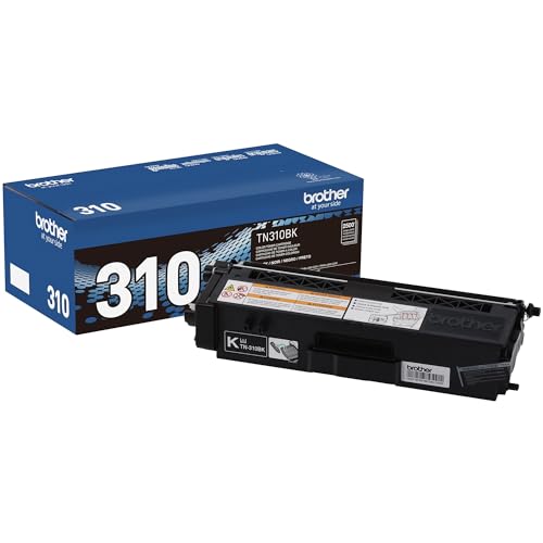 Brother Genuine Standard Yield Toner Cartridge, TN310BK, Replacement Black Toner, Page Yield Up to 2,500 Pages, TN310 - image 1