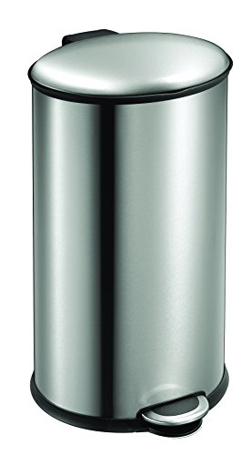EKO - Europe VB 9325 40L Alrededor Acero Inoxidable Acero Inoxidable cesto de Basura - Cubo de Basura (355 mm, 396 mm, 680 mm)