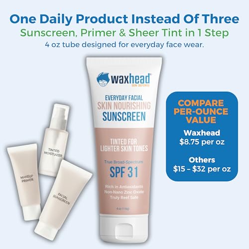 Waxhead Sun Defense Foods Waxhead Tinted Sunscreen For Face Sunscreen, Organic Sunscreen, Zinc Oxide Sunscreen, Sunblock, Zinc Sunscreen, Sun Block