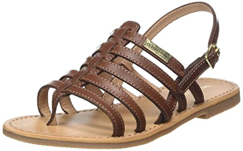 Les Tropeziennes par M. Belarbi Femme HIKA Chaussures Ville Entre-Doigt, Tan, 40