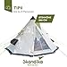 Produktbild skandika Tipii 6 Personen Festivalzelt Partyzelt Indianerzelt Wigwam | 250 cm Stehhöhe | Insektenfrei durch eingenähten Zeltboden | 3.000 mm Wassersäule