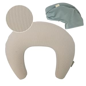 New! Memory Foam Nursing Pillow – Comes with 2 Washable Covers – for Breastfeeding, Bottle Feeding, and Tummy Time – Perfect Support for Baby and Mom Brand